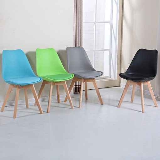 Ghế Eames Chân Gỗ Bọc Đệm 567