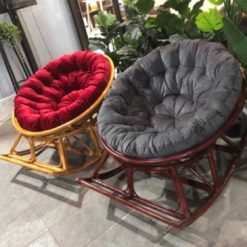 ghế papasan bập bênh mây thật